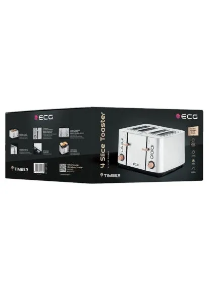 Тостер ECG ST 4767 Timber (380231251)