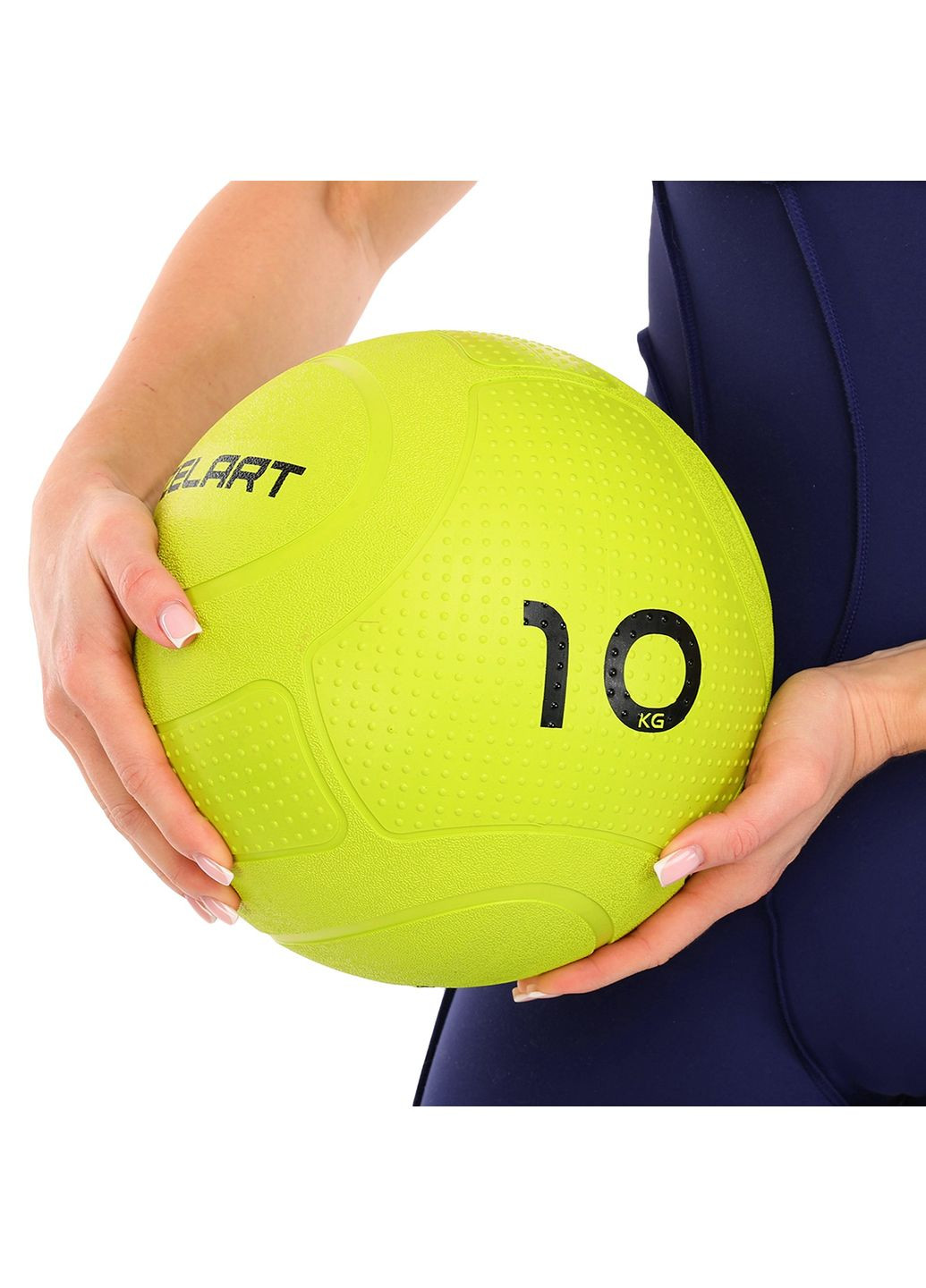 Слембол набивной мяч для кроссфита и фитнеса Slam Ball Mdbuddy Салатовый (вес 10 кг) FI-1774-10 Zelart (367617619)