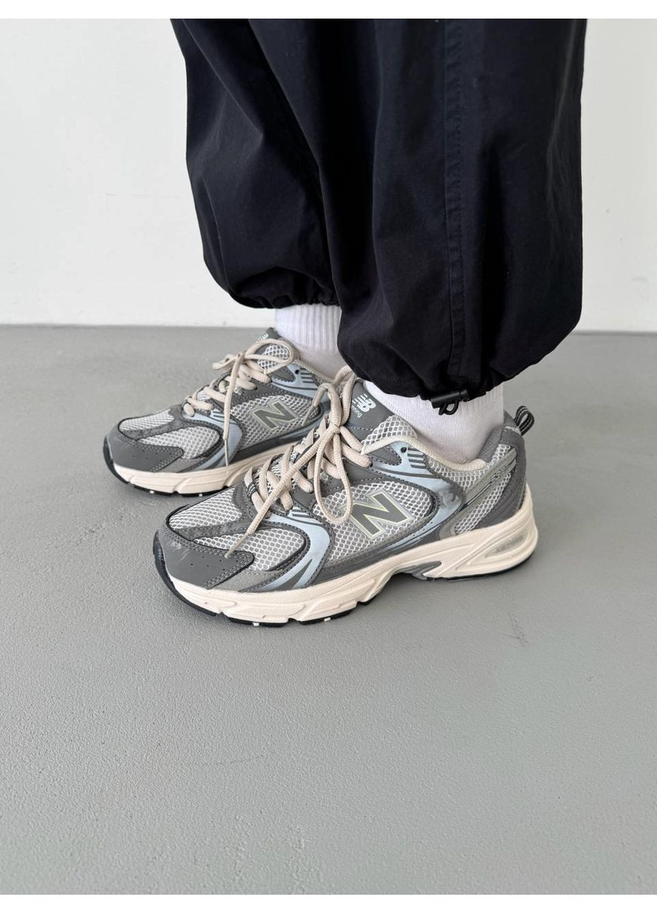 КРОССОВКИ ЖЕНСКИЕ NEW BALANCE 530 GREY METALIC НЬЮ БЕЛАНС 530 No Brand серые демисезоны (367172172)