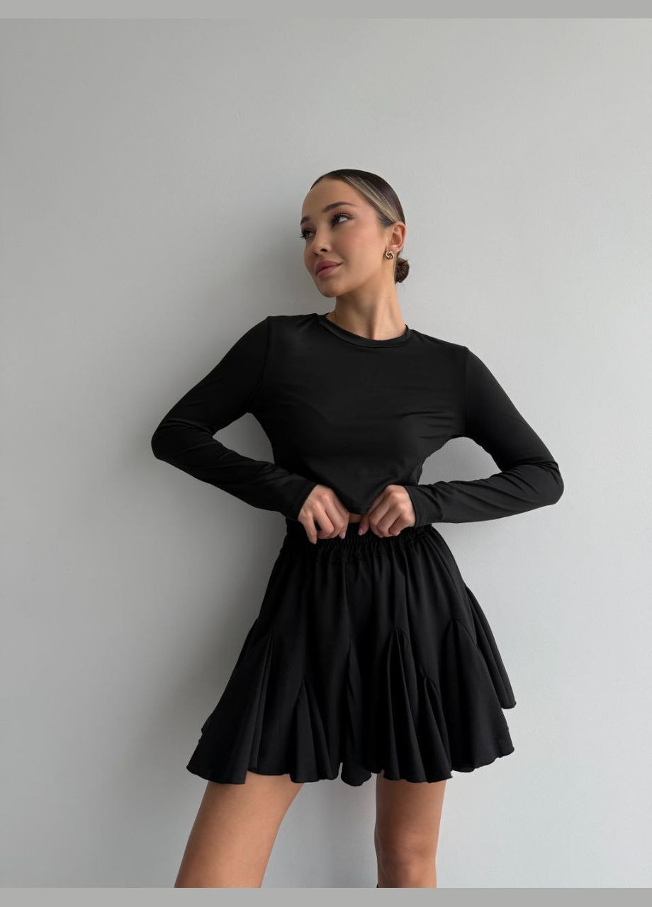 Черная пышная юбка Fashion