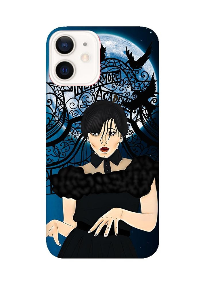 Матовый чехол с красными боками на iPhone 12/12 Pro:: Танец. Уэнсдей (принт 212) Creative (359498013)