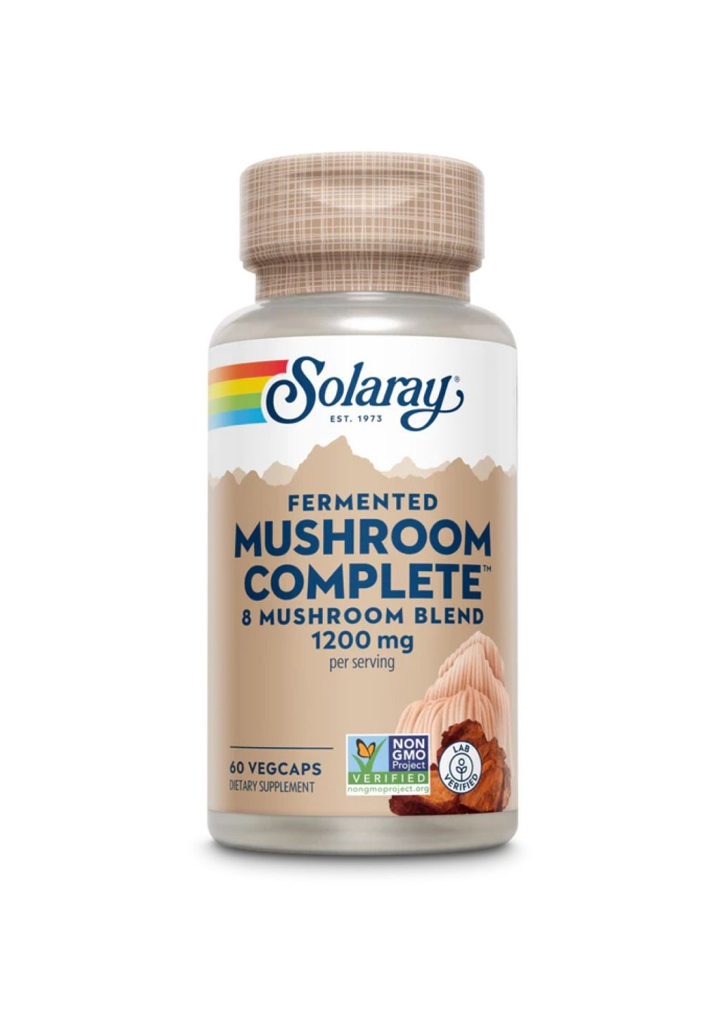 Добавка Org Grown Mushroom Complete 1200mg - 60 vcaps Solaray (288677453)