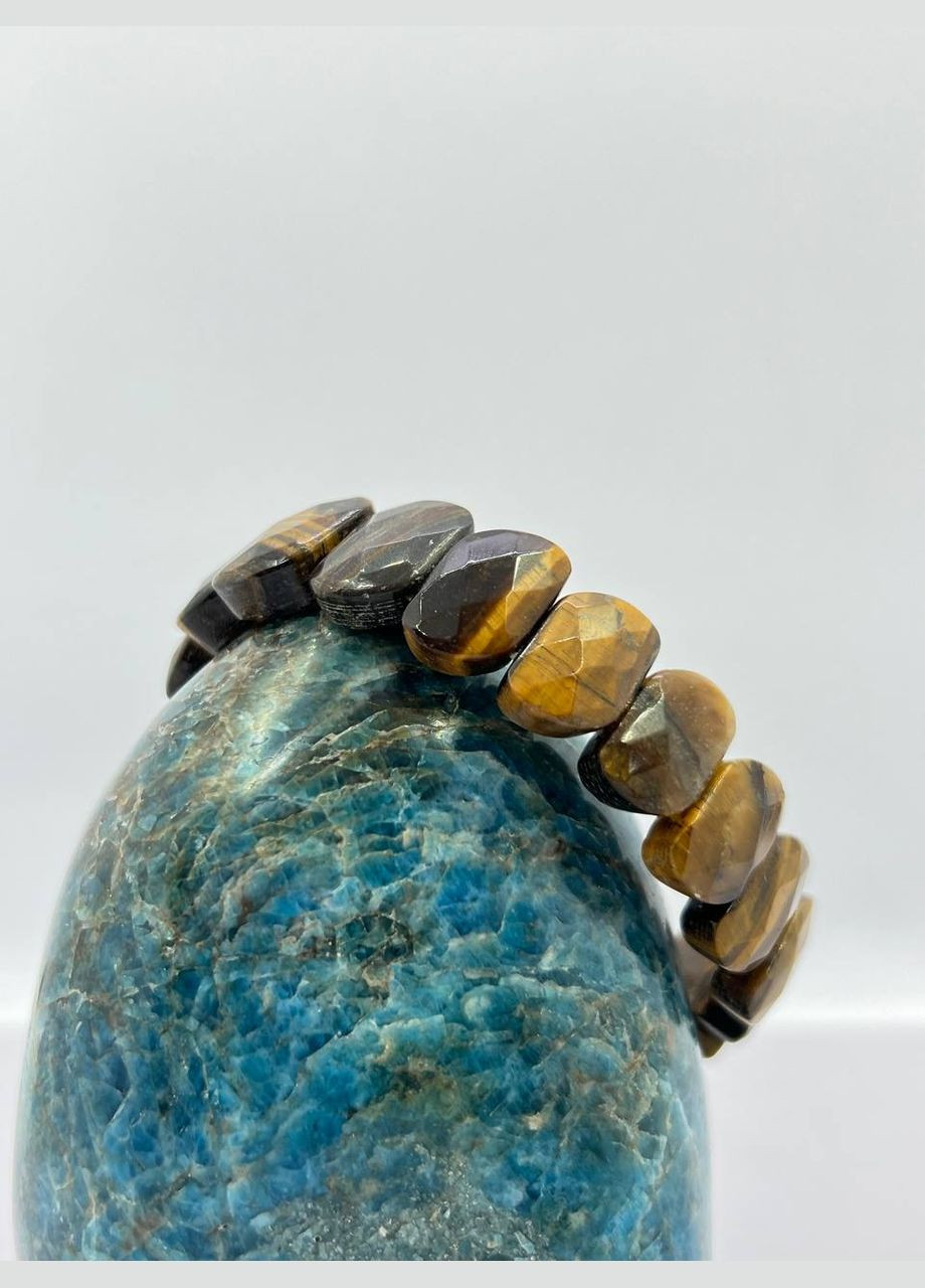 Браслет тигрове око 16х11 мм 20 см No Brand (301027603)