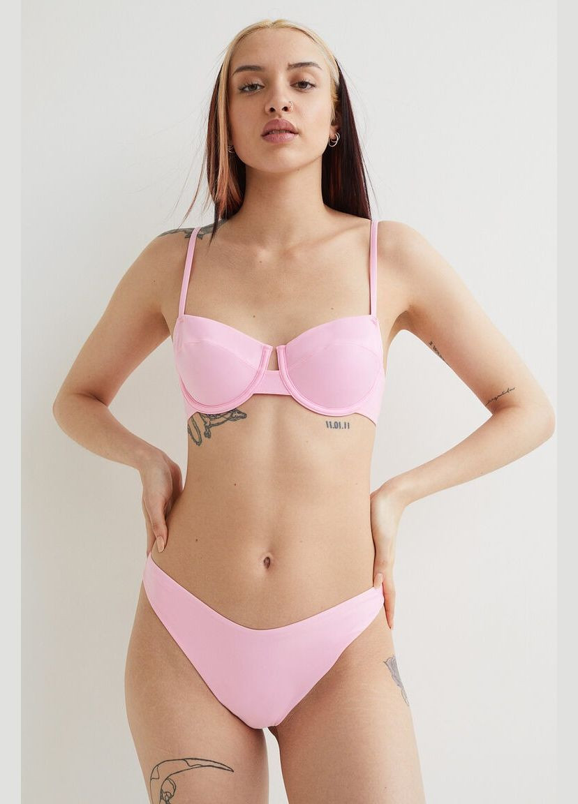 Светло-розовые купальные трусики H&M