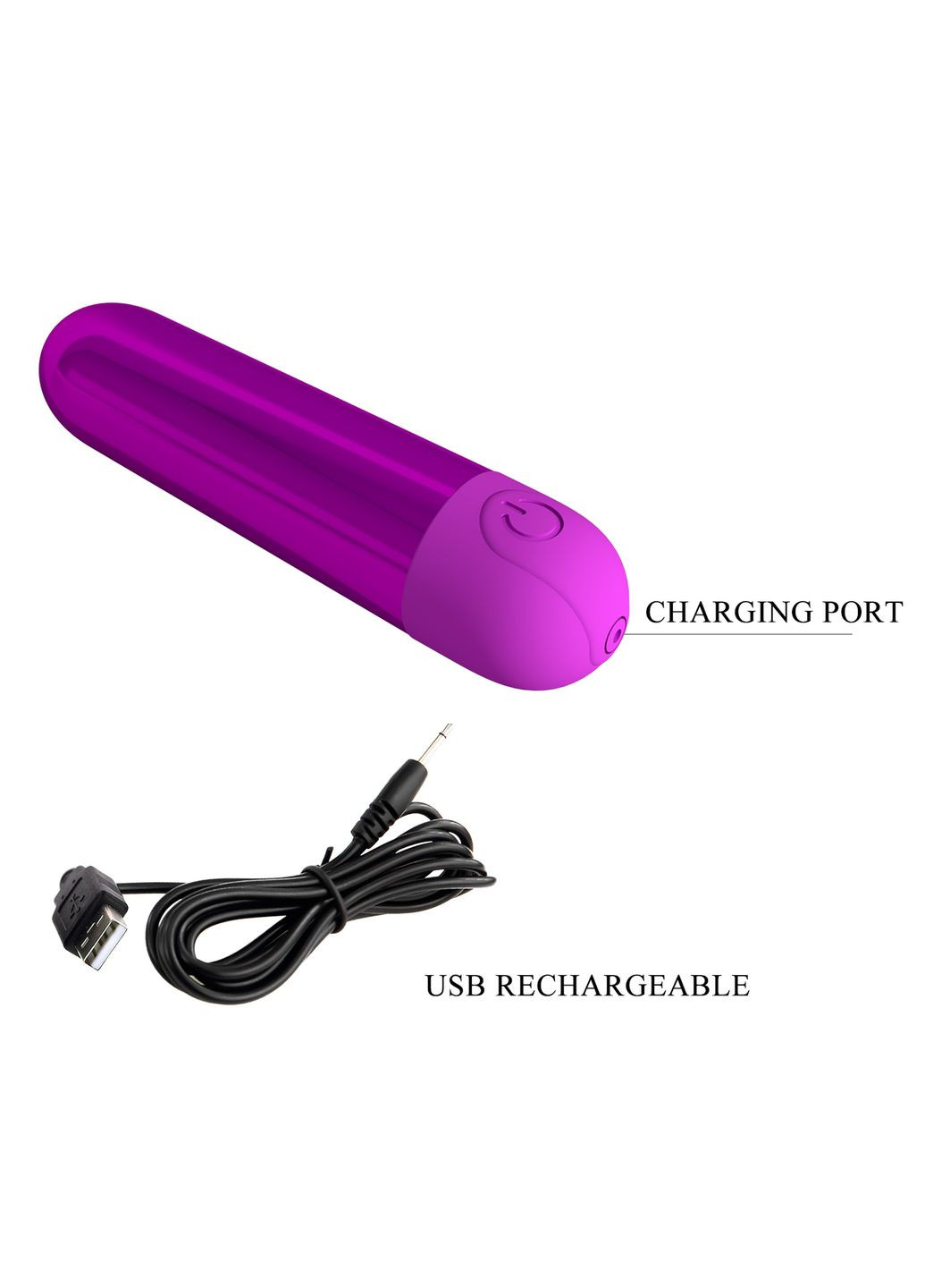 Віброкуля Kiwi фіолетова, 8 х 1.8 см Pretty Love (361670270)