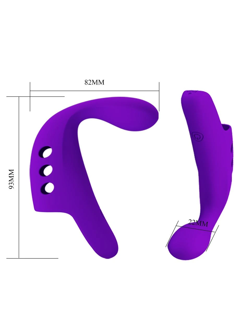 Багатофункціональна вібронасадка на палець серії Fingering Vibrator Gorgon PURPLE, BI-210298-1 Pretty Love (383067563)