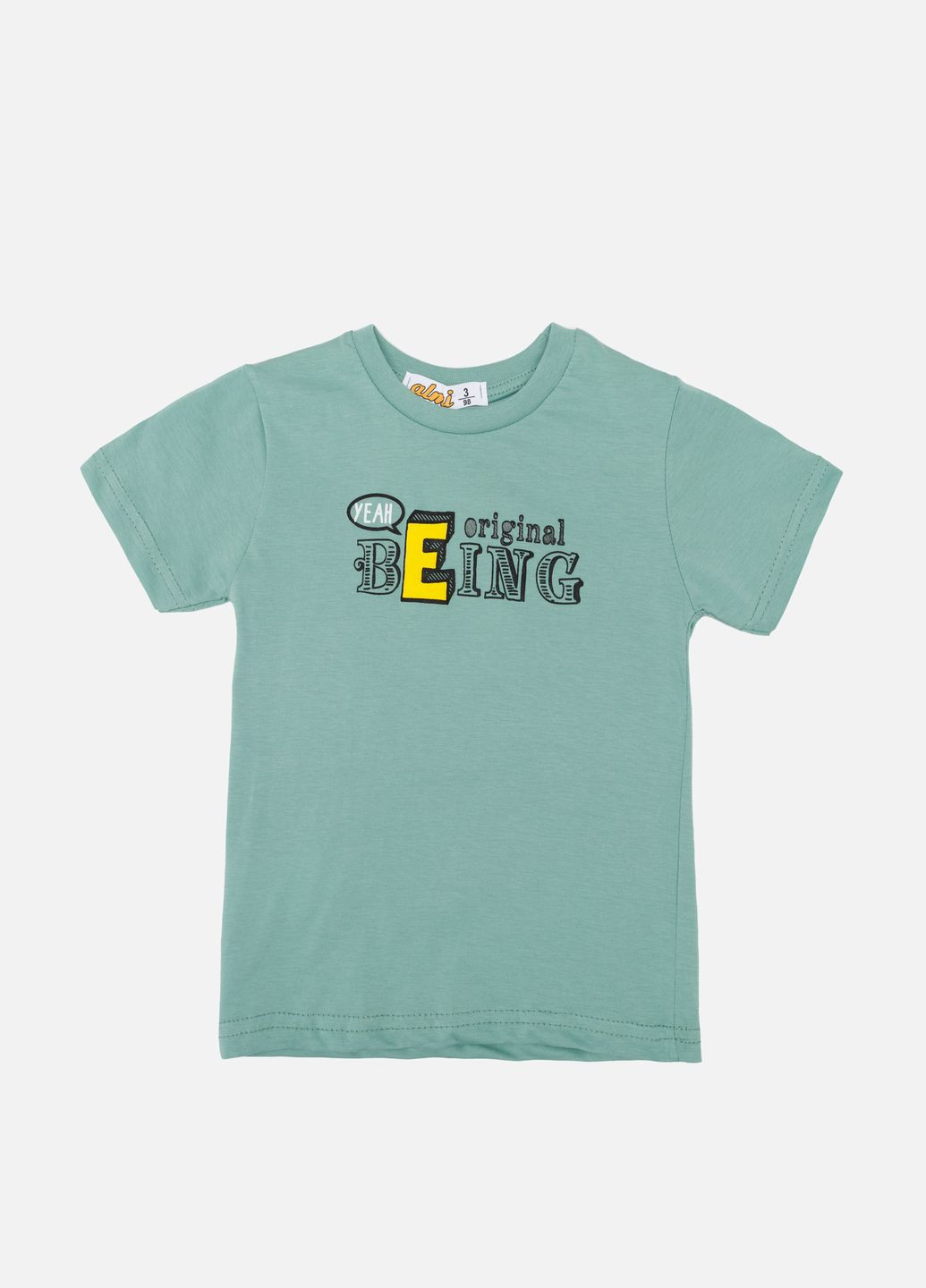 Оливкова літня футболка з коротким рукавом для хлопчика колір оливковий цб-00243923 No Brand