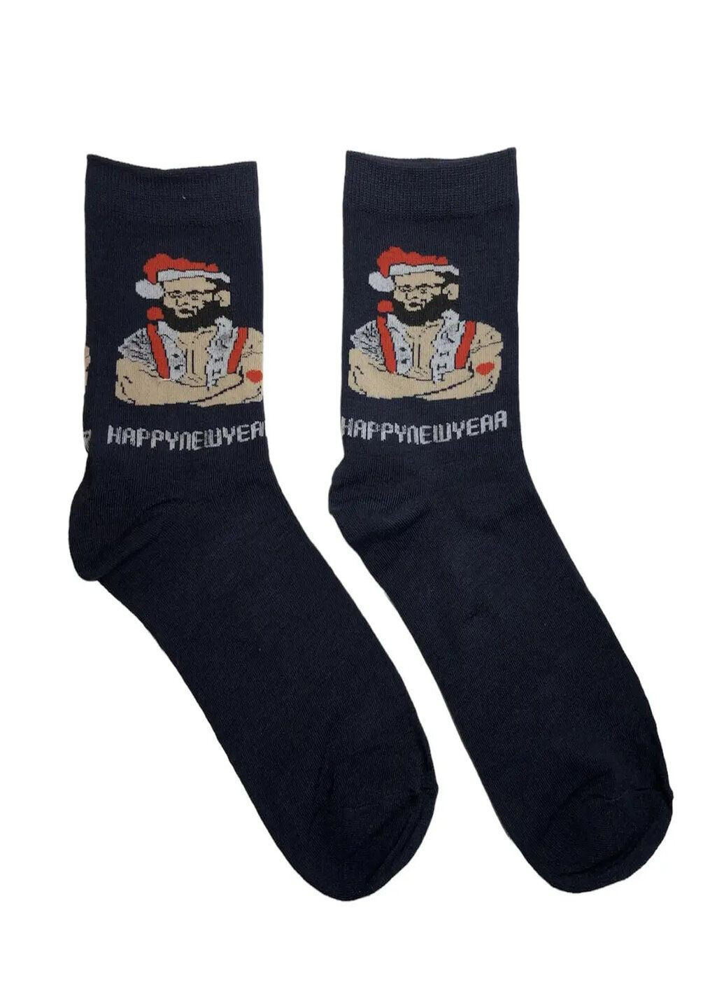 Шкарпетки з новорічним принтом "Happy New Year" Socks (269462494)