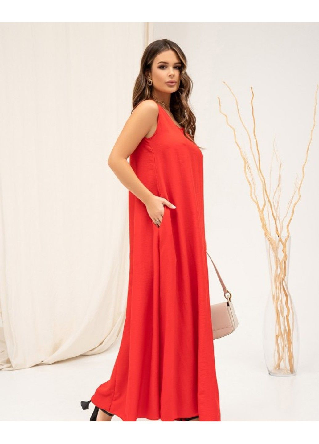 Червона повсякденний сукні 13868 червоний ISSA PLUS