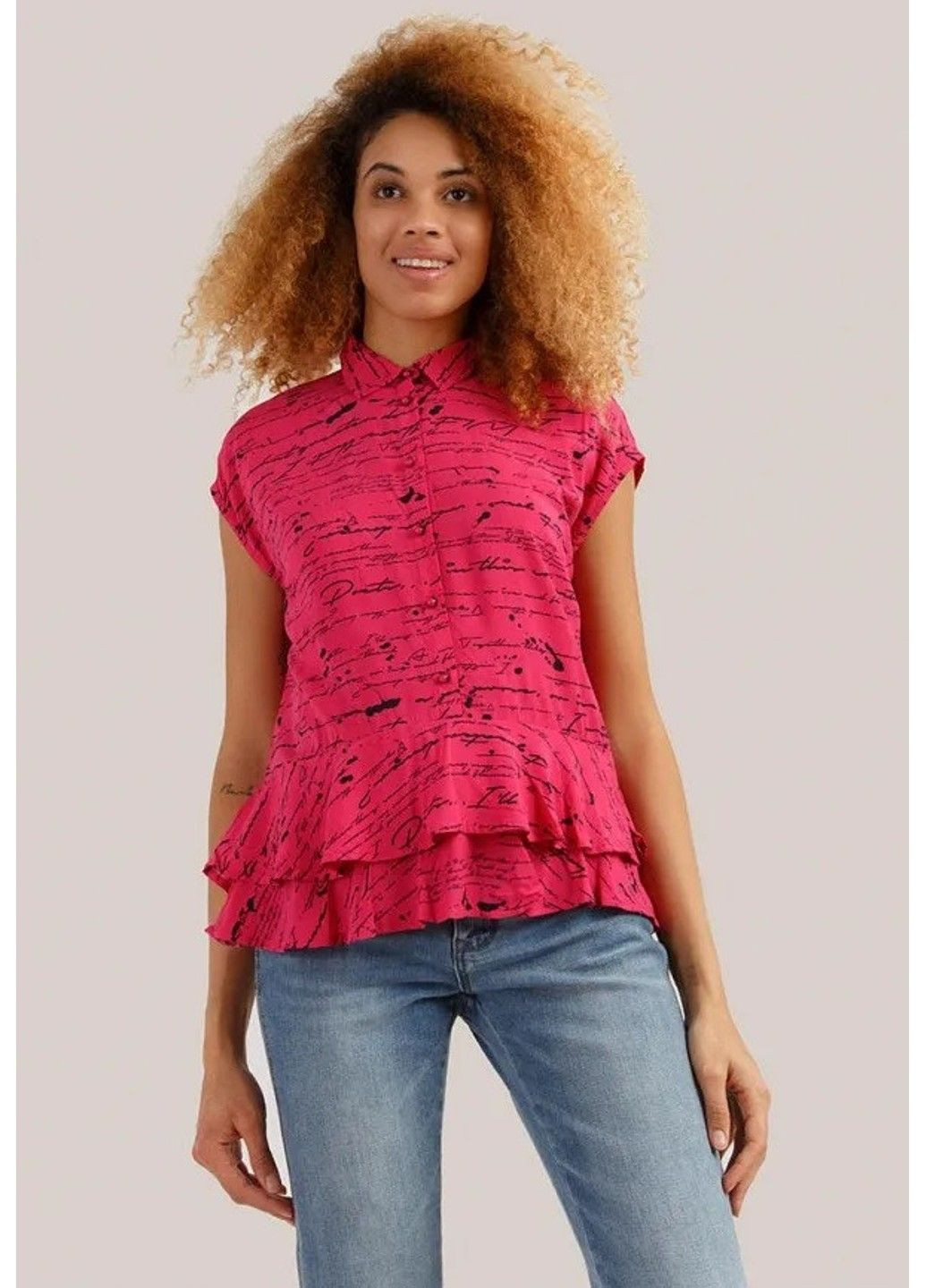 Рожева блузка s19-32020-811 Finn Flare