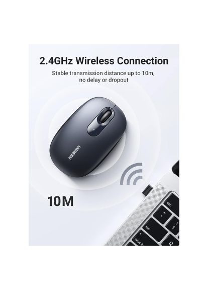 Мышка (90671) Ugreen MU105 Wireless Light Blue (366652124)