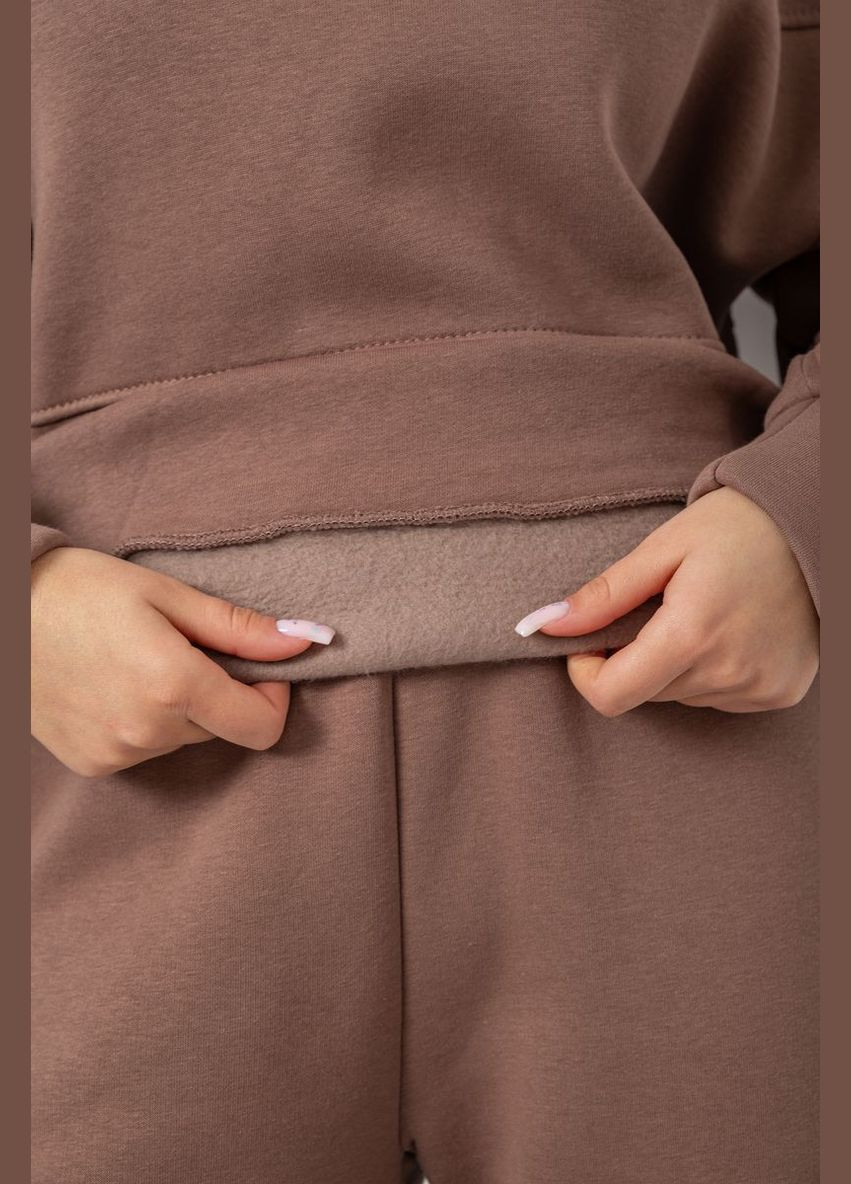 Спортивний костюм жіночий на флісі, колір мокко, Ager (314710034)