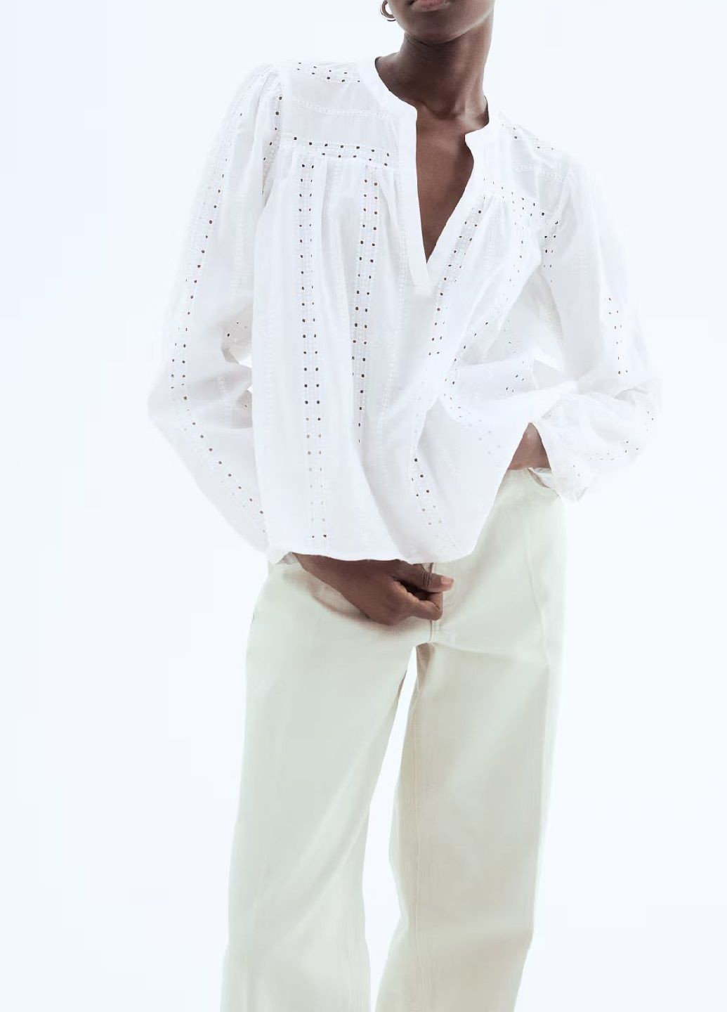 Белая блузка H&M