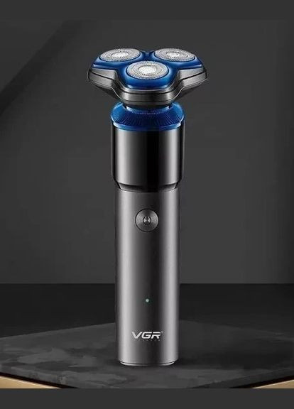 Бритва роторна електрична чоловіча для вологого та сухого гоління водонепроникна (2093506421) VGR V-325 (328920854)