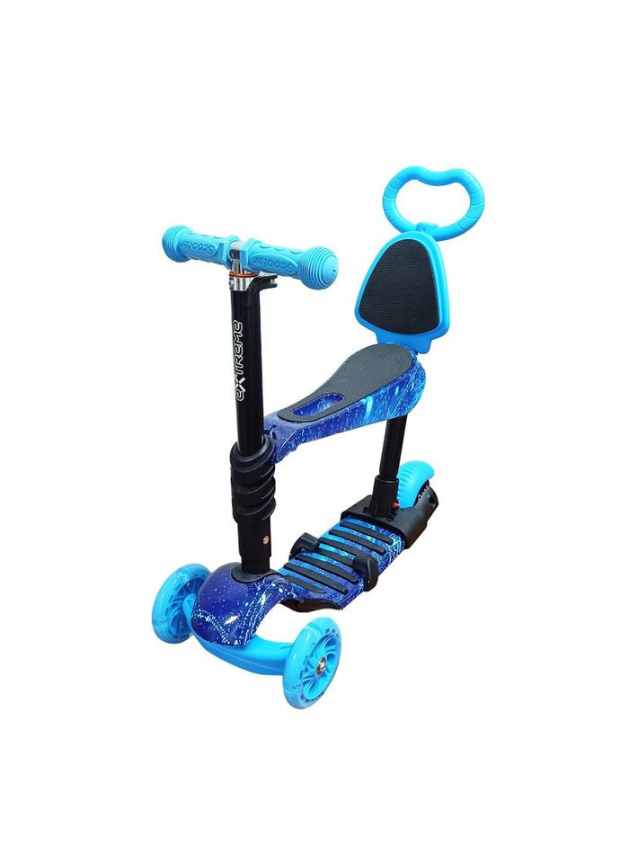 Детский самокат 4-х колесный 5 в 1 SC20482(Blue-1) колеса со светом No Brand (339782188)