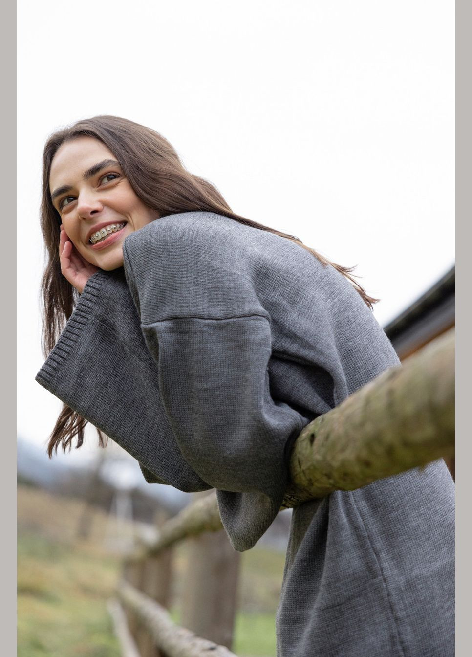 Серое платье базовое dr005 Twice