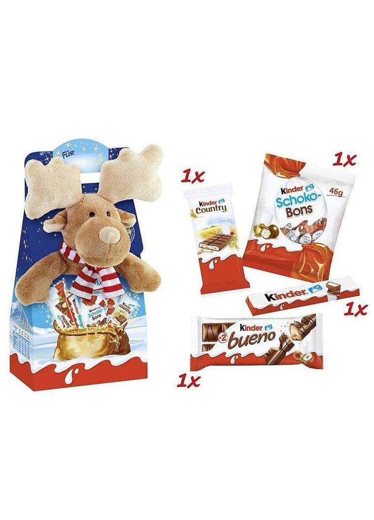 Новорічний набір солодощів Maxi Mix лось 133 г Kinder (330133031)