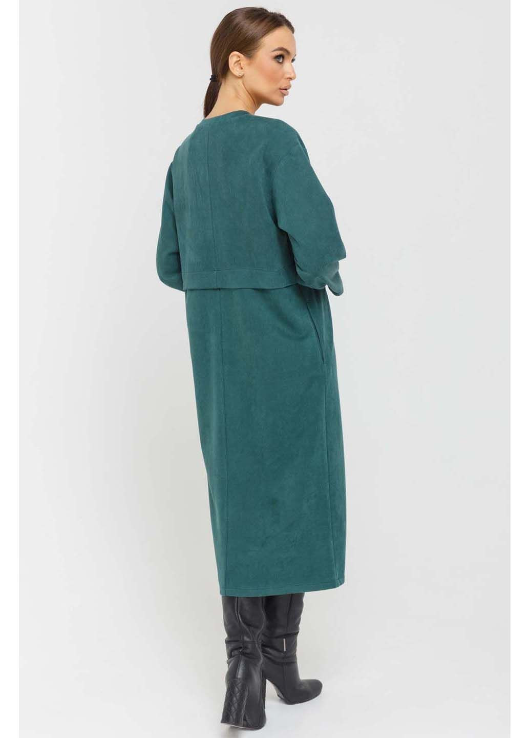 Смарагдова ділова сукня Ри Мари однотонна