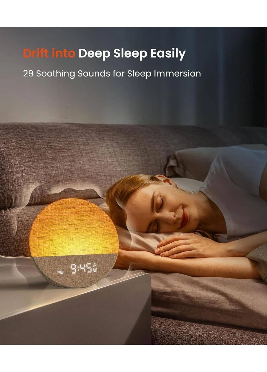 Будильник Dreamegg Sunrise 1 Wake Up Light, будильник рассвета, белый шум, 29 звуков, ночник No Brand (392092783)
