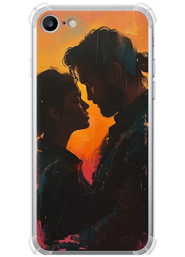 Силіконовий протиударний с посиленими кутами чохол 'Кохання на полотні' для Endorphone apple iphone se 2020 (286770861)