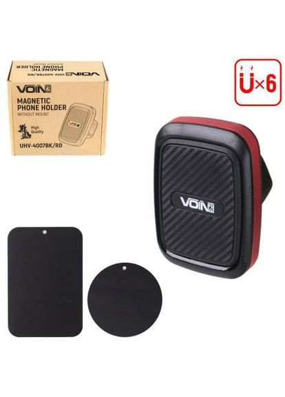 Тримач мобільного телефону UHV-4007BK/RD магнітний, без кронштейна VOIN (362607625)