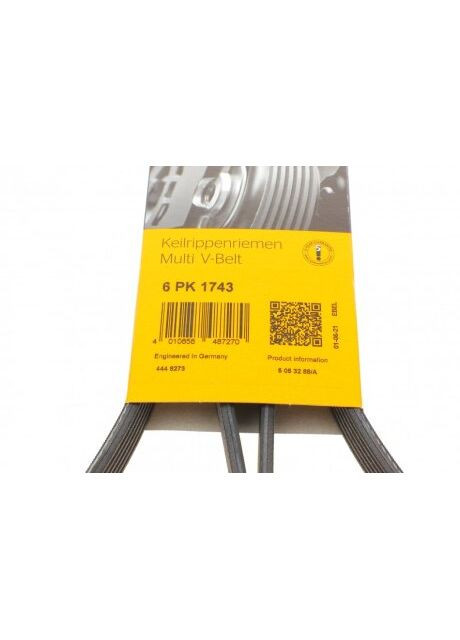Ремень поликлиновой (Пр-во ) 6PK1743 ContiTech (366206625)