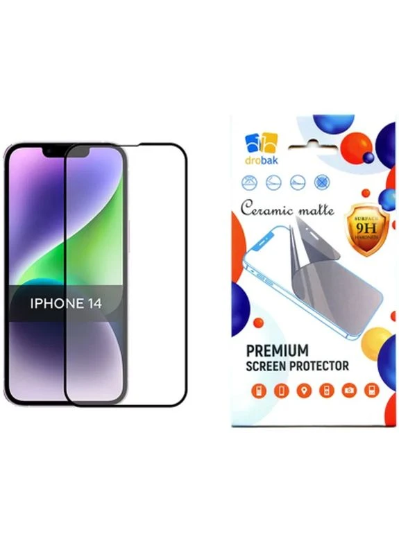 Стекло защитное Matte Ceramics Apple iPhone 14 Pro (535326) (535326) Drobak (399081419)