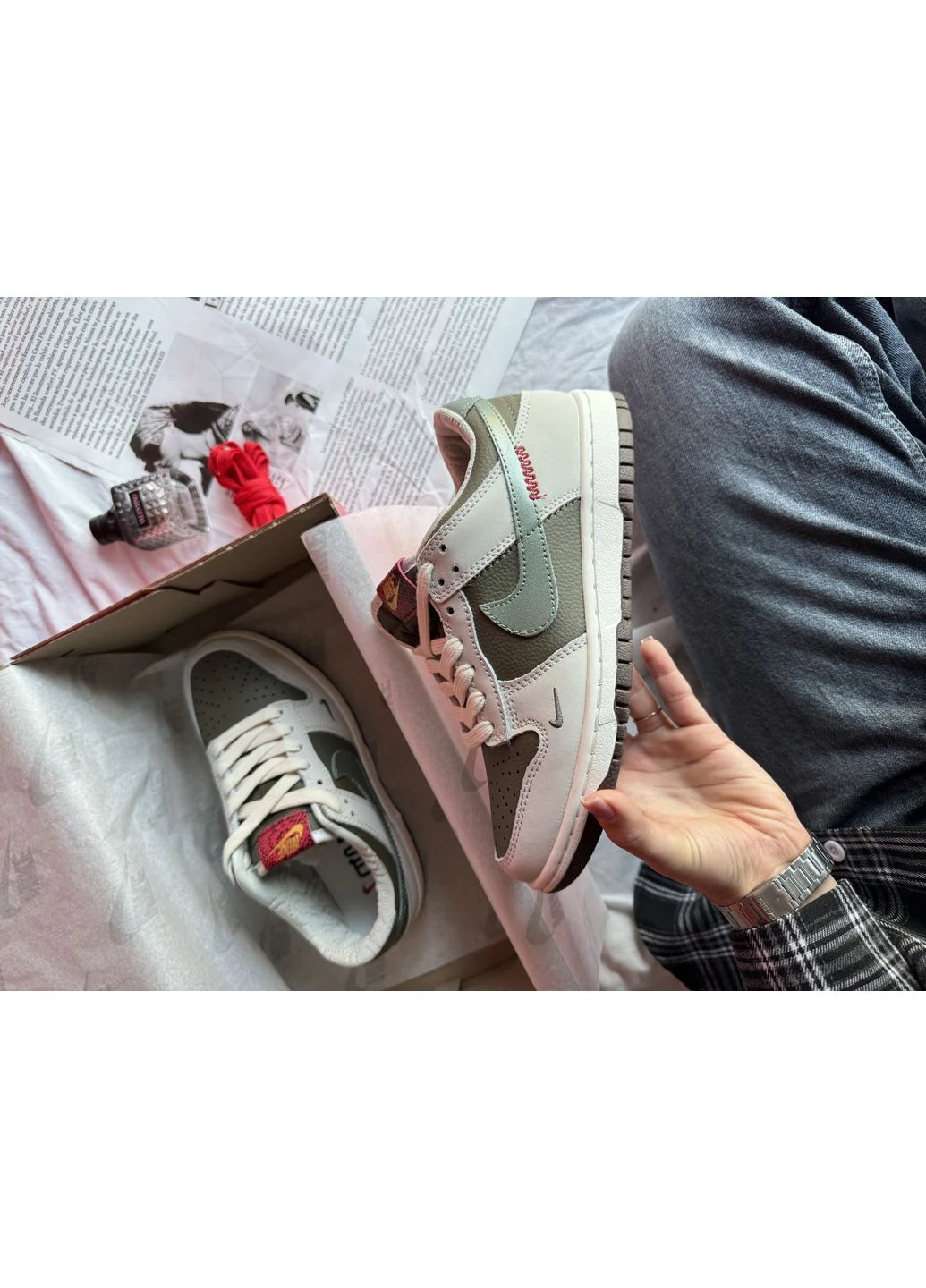 Цветные демисезонные кроссовки мужские nike sb dunk low year of the snake найк сб данк No Brand