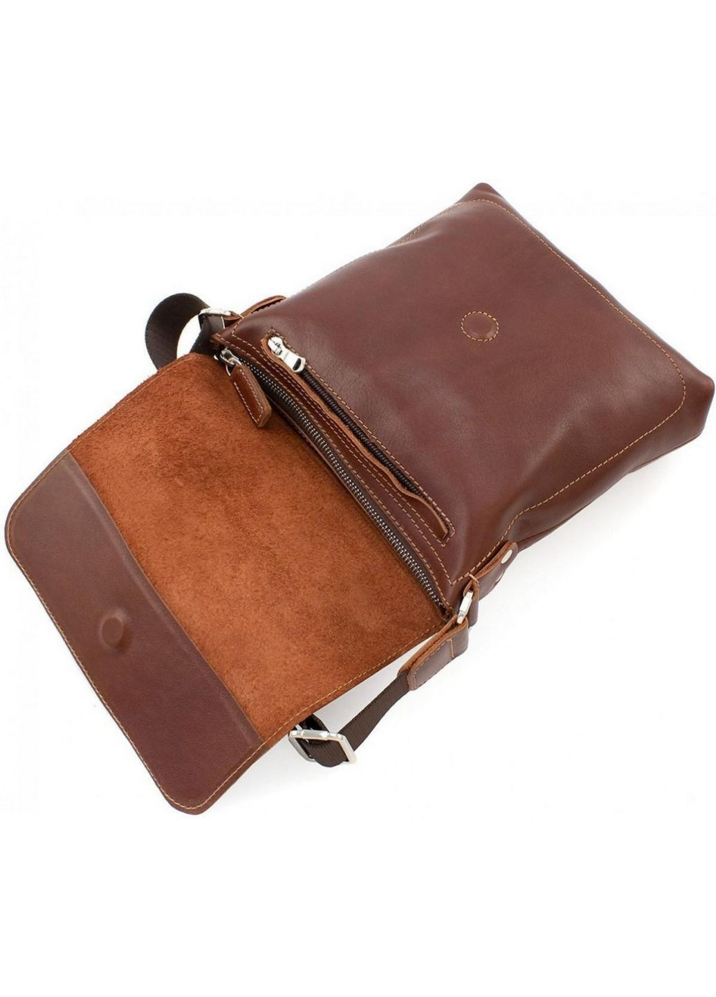 Мужская кожаная сумка через плечо 22х22х5.5 см Grande Pelle (315871099)