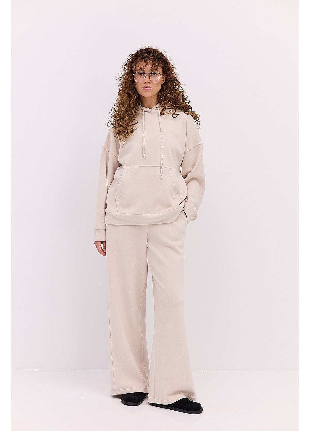 Женский флисовый костюм в спортивном черном стиле Arjen (361056884)