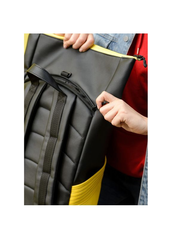 Рюкзак ролл RollTop X з жовтим Sambag (329692775)