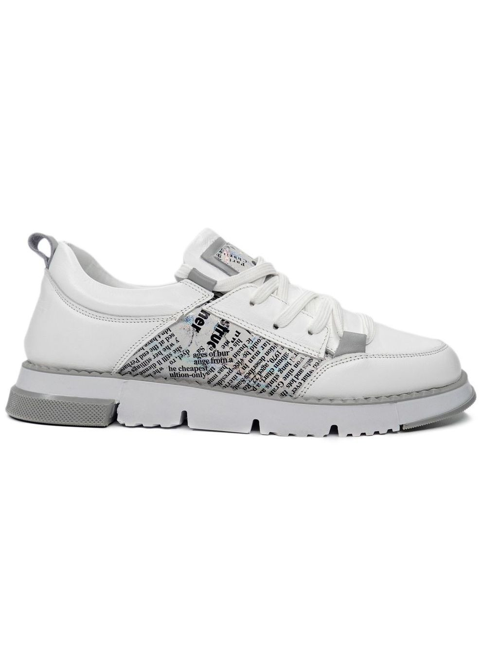 Кожаные кроссовки 3903 Veritas белые демисезоны (301650933)