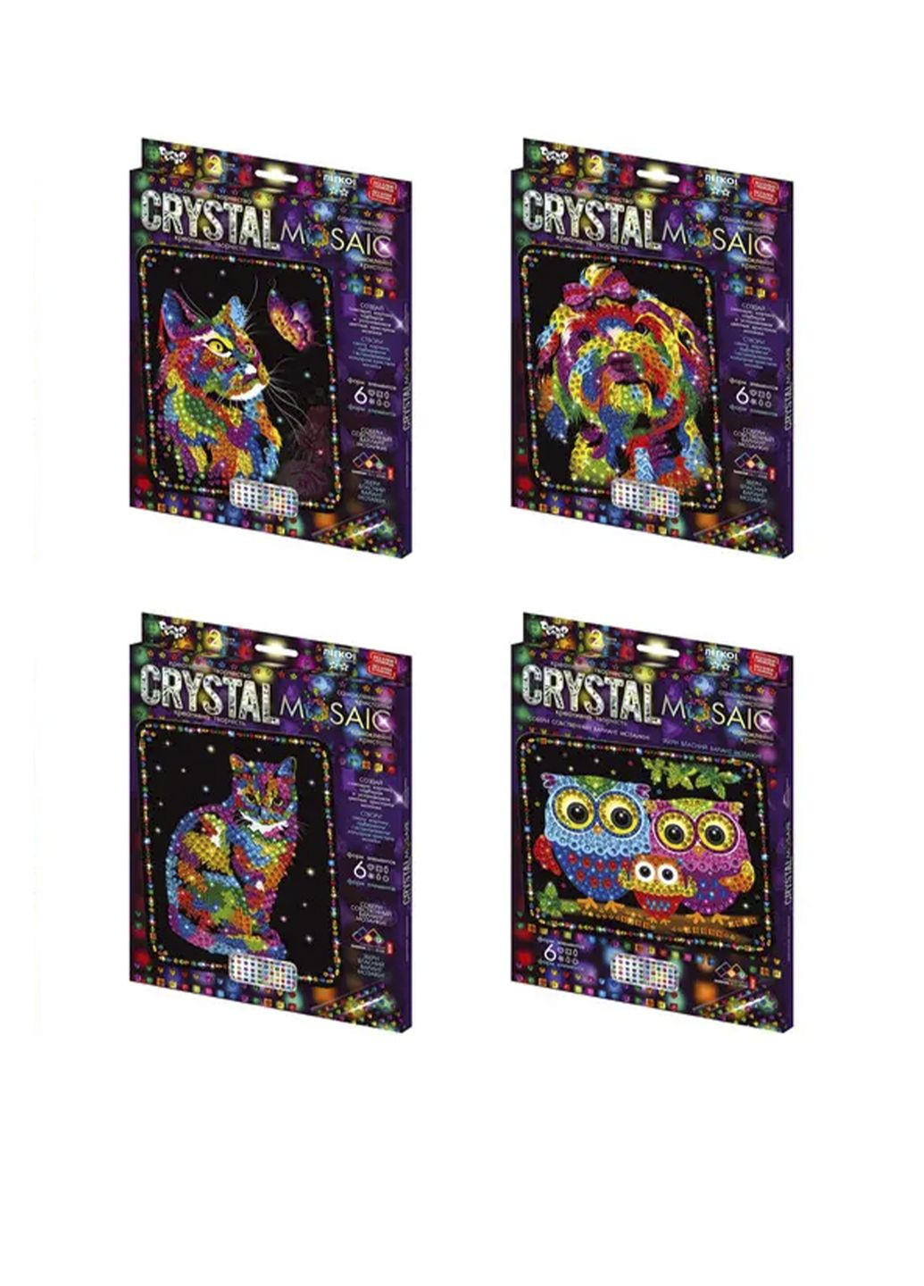 Креативное творчество CRYSTAL MOSAIC цвет разноцветный CB-00199443 Danko Toys (314887147)