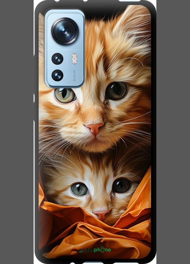 Чехол на Xiaomi 12 Котики 2 "5664b-2555-70447" Endorphone (370043655)