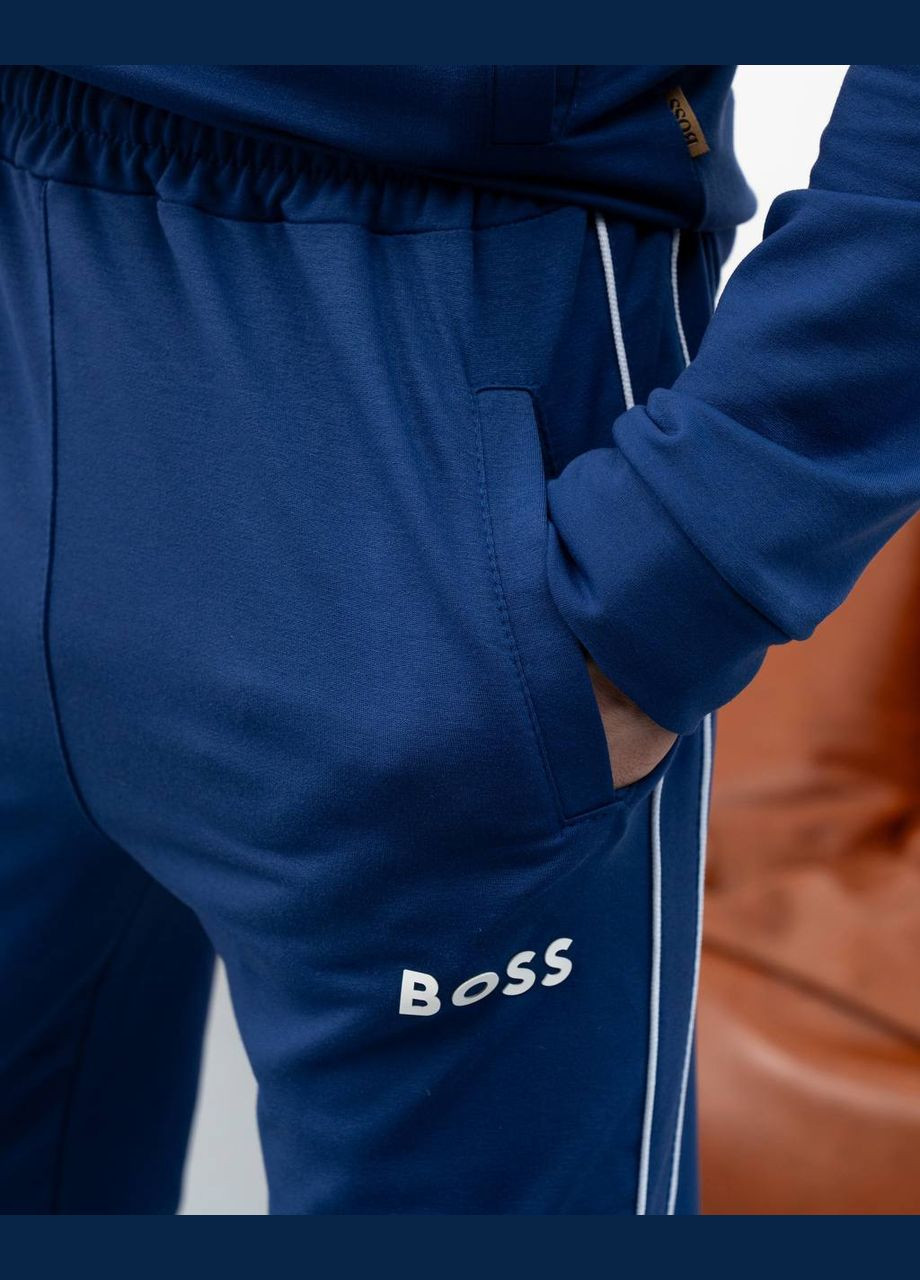 Синий демисезонный костюм турецкая двунитка высокое качество материалов и пошива No Brand