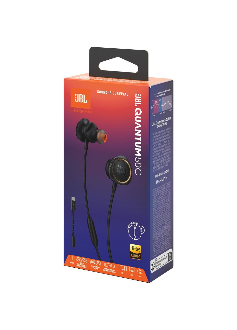 Гарнитура Quantum 50C Black (JBLQTUM50CBLK) JBL (370619228)
