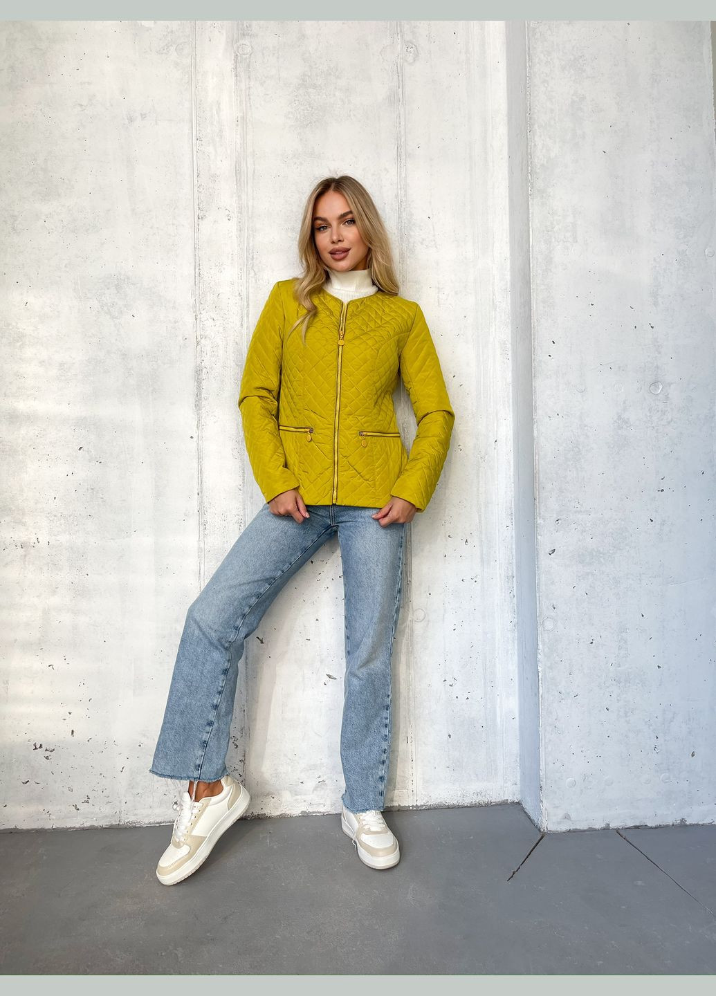 Гірчична демісезонна куртка Zemal