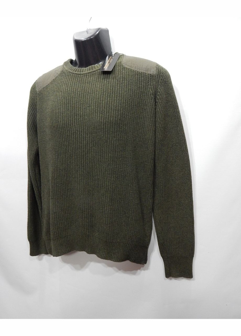 Оливковий (хакі) демісезонний светр чоловічий hm р.48-50 050sm (тільки в зазначеному розмірі, тільки 1 шт.) No Brand