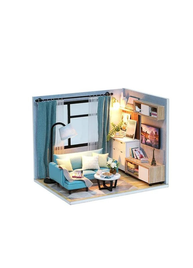 Румбокс Стильна вітальня Corner of Living Room Dollhouse H-018 No Brand (362453292)