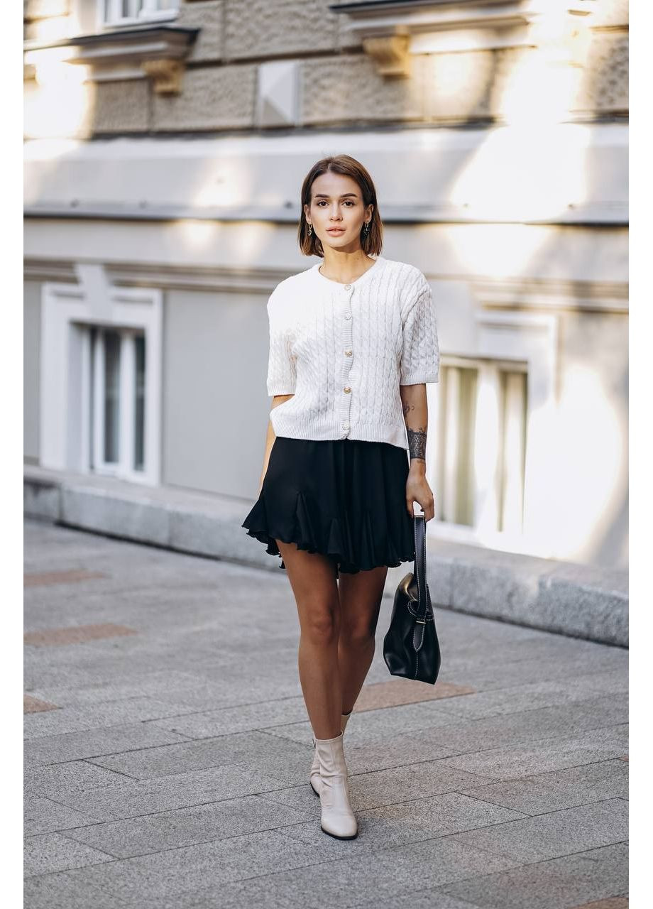 Молочный демисезонный кардиган MonCher