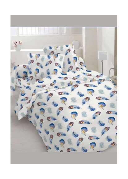 Евро комплект постельного белья 100% Хлопок 200х220 см Ble-1016 Vital-Textile (367262747)