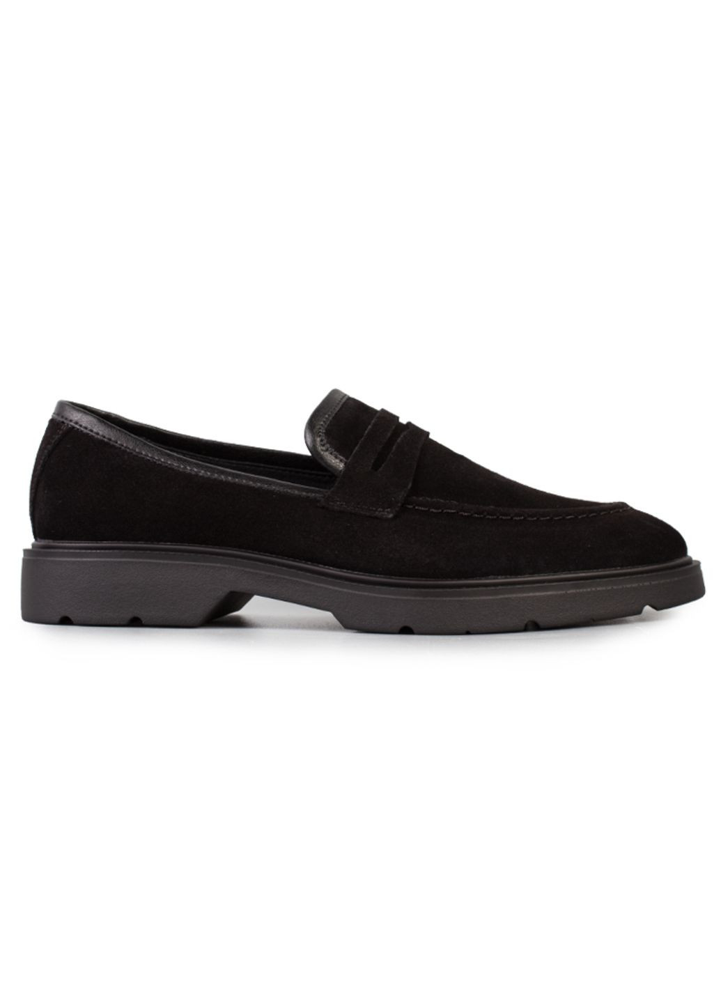 Черные повседневные туфли лоферы мужские бренда 9200550_(1) ModaMilano без шнурков