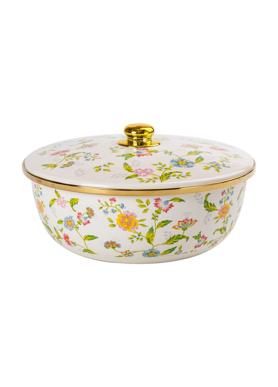 Кастрюля эмалированная 5,5 л без ручек в винтажном стиле Yiwu (334000686)