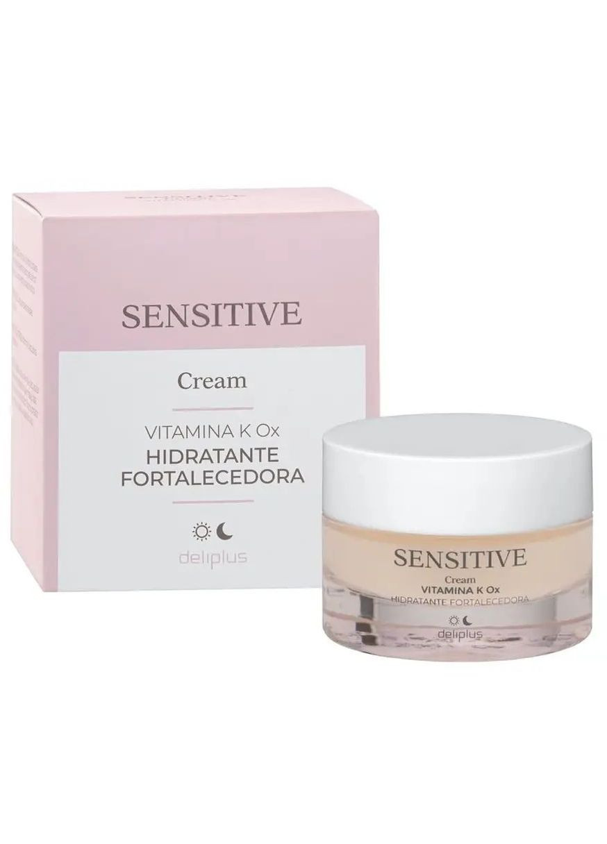 Deliplus Увлажняющий и укрепляющий крем для лица Sensitive с витамином K Ox, 50 мл — Крем, Испания (329899596)