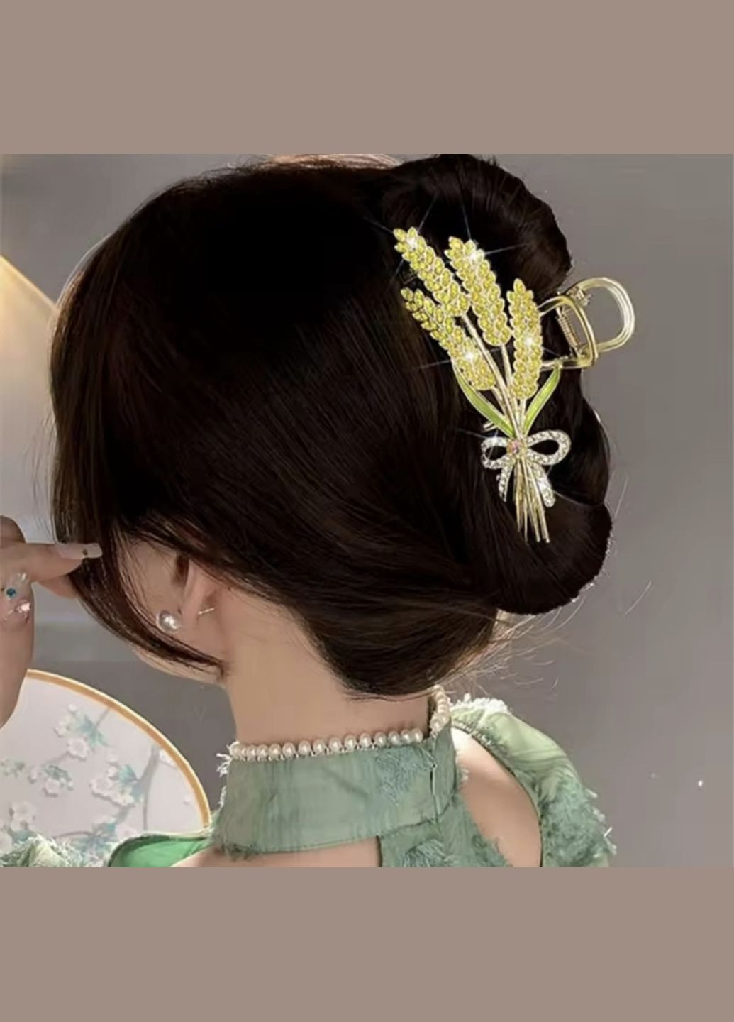 Заколка-крабик "Колоски" China (351897627)