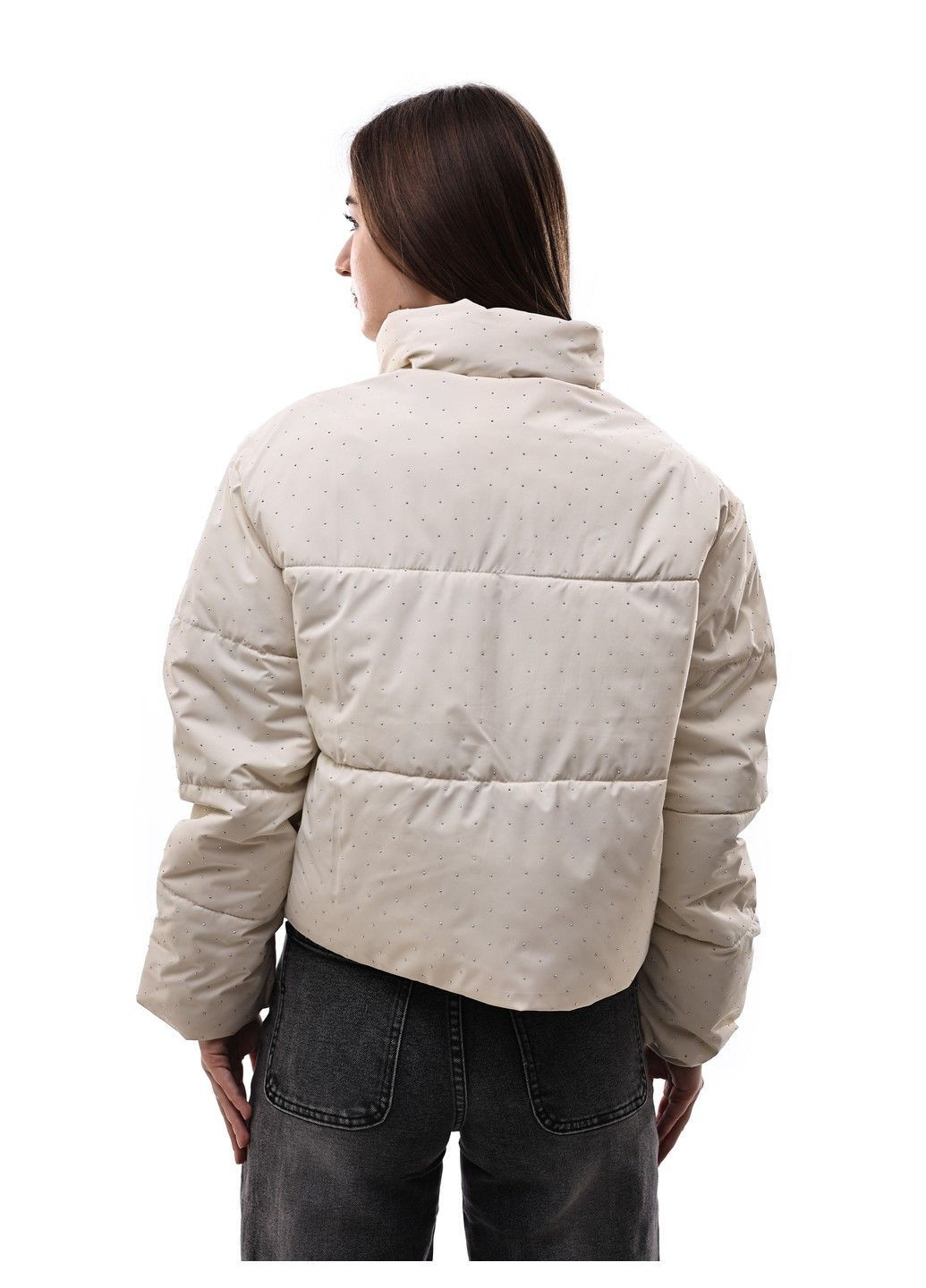 Біла демісезонна зимова куртка жіноча M@C