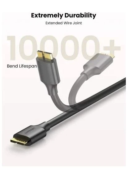 Кабель USB 3.0 AM - microUSB (5P), 2 м, Black, US130 (10843) 10843_US130 Ugreen (395348136)