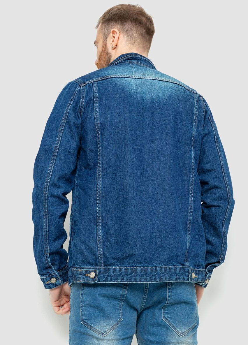 Синя джинсова куртка чоловіча, колір синій, Ager
