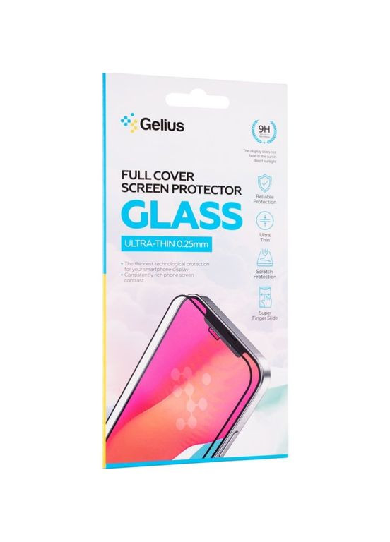 Защитное стекло Full Cover Ultra-Thin 0.25mm для Xiaomi Redmi Note 14 4G Black Gelius (362971326)