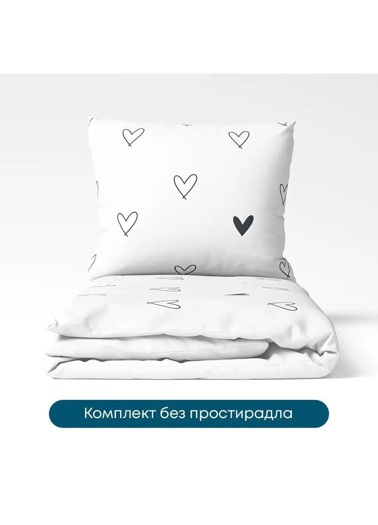 Євро комплект підковдра з наволочками 70*70 см, 115 гр/м2 Ранфорс Rachel Білий (20970200215) ТЕП (365851663)